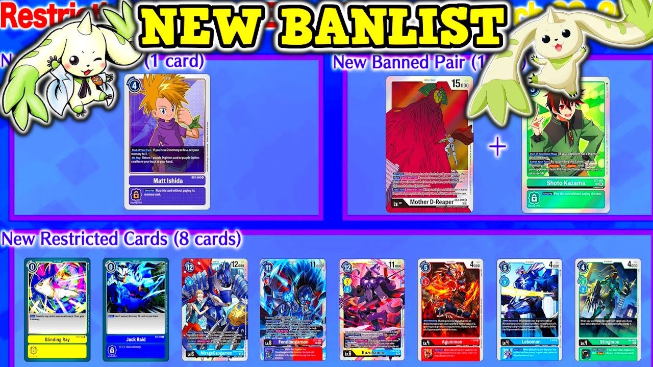 digimon card banlist Digimon TCG Banlist & Restricted List