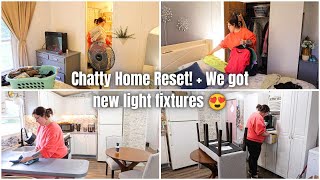 NEW LIGHT FIXTURES / HOME RESET WITH ME MY WHOLE HOUSE / CLEANING MOTIVATION SPRING 2024