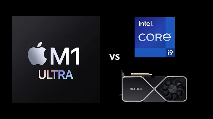 Apple M1 Ultra vs インテル i9 vs RTX 3090