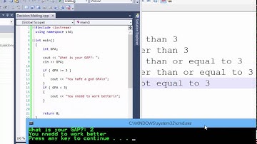 C++ 廣東話教學 Part(3) [條伴句式] (Decision Making)