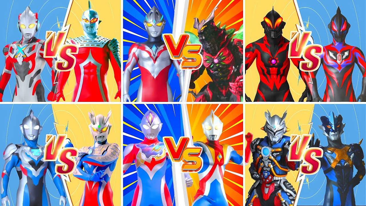 ウルトラマン X VS ULTRASEVEN X, Z VS ZERO, BELIAL VS GEED DARKNESS, ULTROID ZERO VS TREGEAR 
