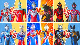 ウルトラマン X VS ULTRASEVEN X, Z VS ZERO, BELIAL VS GEED DARKNESS, ULTROID ZERO VS TREGEAR #ウルトラマン #kaiju