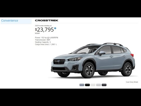 2020 Subaru Crosstrek Convenience 6-Speed Manual Transmission 20CT6810