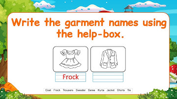 Pre-Primer EVS Lesson | Every Page Explained for Kids | evs for kids | Name the garments