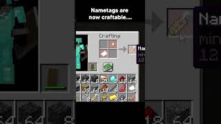 nametags are craftable in minecraft now...