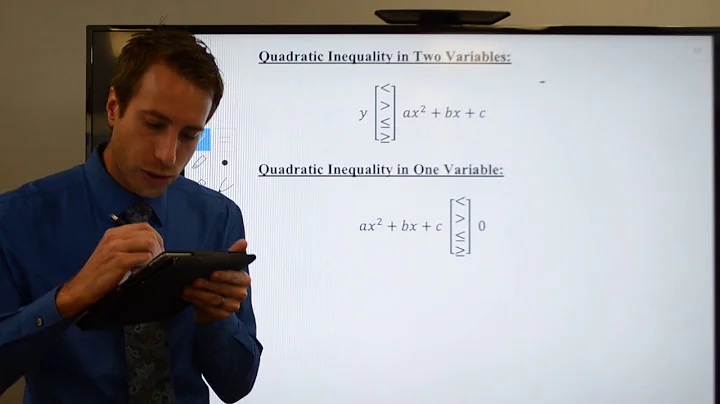 Solving Quadratic Inequalities Part 1