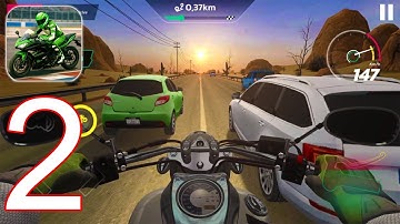 Traffic Bike Rider Rush - Gameplay Walkthrough Part 2 - New Motorcycle VX90 NIGHT (iOS, Android)