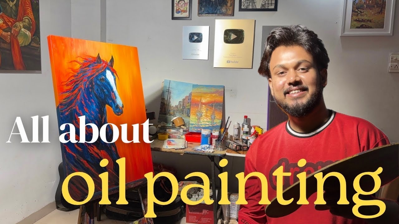 Oil painting tutorial for beginners All about oil paintings - YouTube