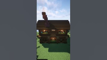 Casa de Madeira/Wooden House🏠 Minecraft Tutorial #shorts #minecraft #tutorial #minecraft #foryou