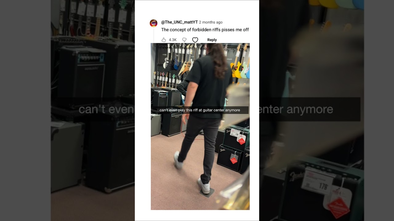 The concept of forbidden riffs pisses me off