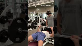 How many times can I bench my body weight? #gym #benchpress #viral #motivation #shorts