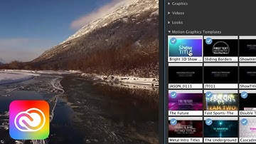 How to Make Great Videos (Part 2) - Motion Graphics in Premiere Pro CC | Adobe Creative Cloud