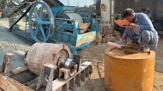 Making New Crusher Roller On Big Lathe Machine || Massive Manual Machining Process