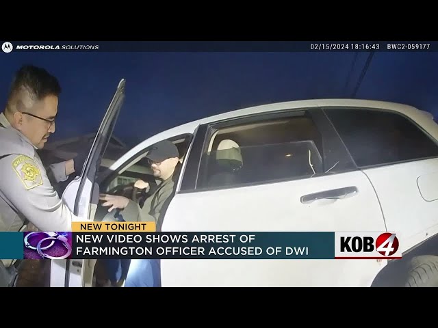 New video shows Farmington police officer arrested for DWI class=