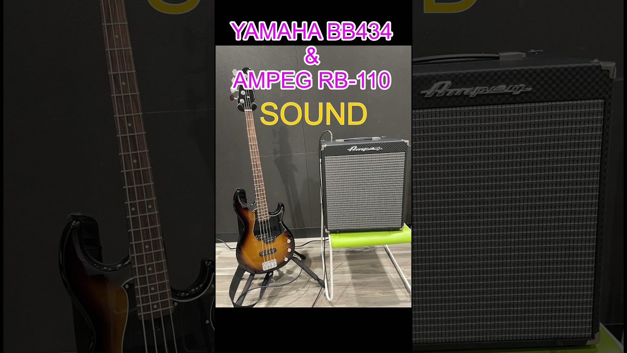 YAMAHA BB434 & AMPEG ROCKET BASS RB-110 SOUND.H1 essensial