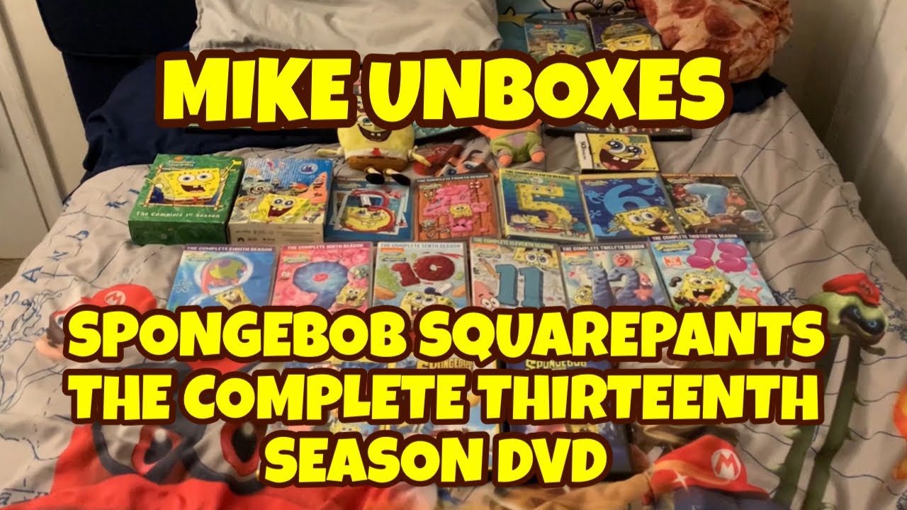 Mike Unboxes SpongeBob SquarePants The Complete Thirteenth Season DVD