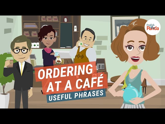 English Conversation at a Café - Coffee Shop - Useful Phrases