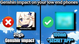 Use this to play genshin impact on your low end phone || Gameplay on 2gb ram || 2025