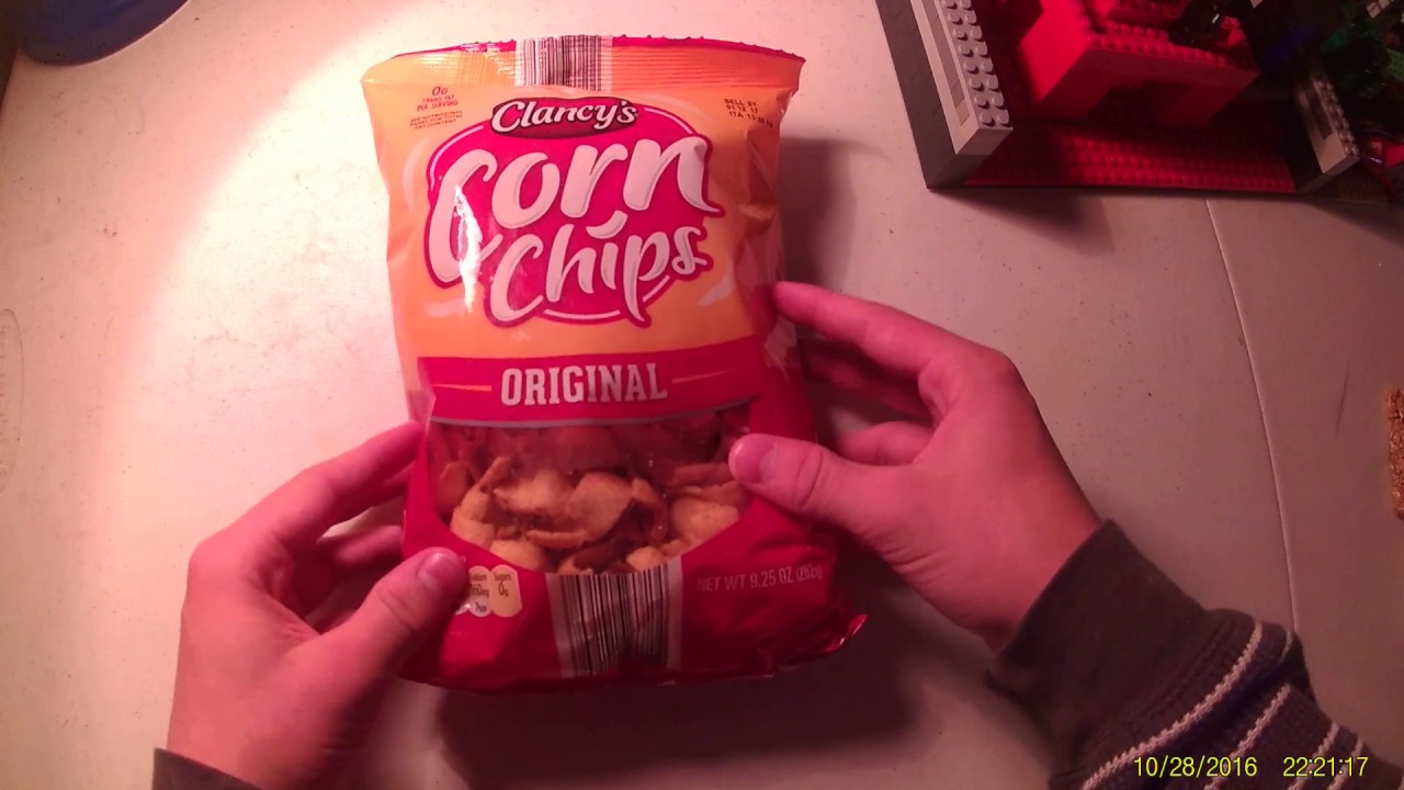 snack review on Clancy corn chips YouTube