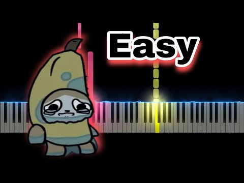 Banana Cat Accident (Happy Happy Happy Song) Easy Piano Tutorial