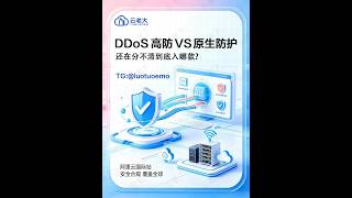 🤔阿里云国际站DDoS高防vs原生防护怎么选 #阿里云国际站 #ddos #企业上云 #服务器安全