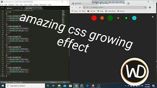 wonderful growing dot css effect only using html and css. css animation