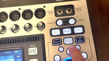 How to Create Mute Groups on the QSC Touchmix Mixer.