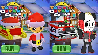 Tag with Ryan Santa Ryan vs Combo Panda Car Driving All Costumes All Characters Unlocked Gameplay screenshot 5