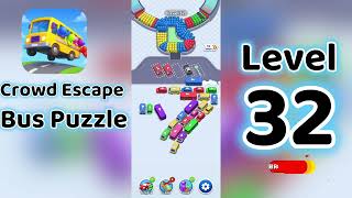 Crowd Escape Bus Puzzle Level 32 Walkthrough 🚍 | Complete Solution & Gameplay | Go Answer