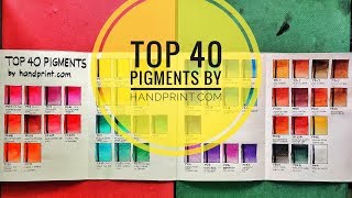 TOP 40 (best￼!) PIGMENTS by handprint.com : swatches. Which color is missing