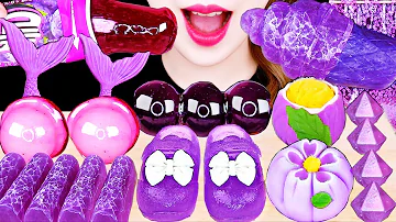 ASMR HONEY JELLY, SHOES JELLY, JEWELRY CANDY, MOCHI, TANGHULU *PURPEL 먹방 EATING SOUNDS MUKBANG 咀嚼音