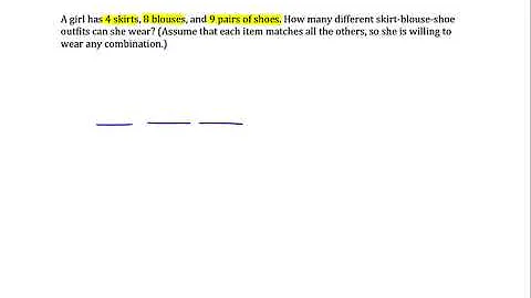 Counting: Fundamental Counting Principle: Outfits