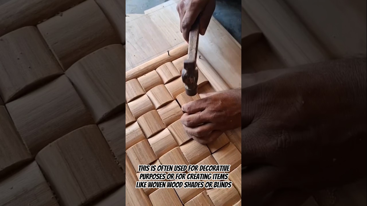 Crafting a Woven Wood Pattern