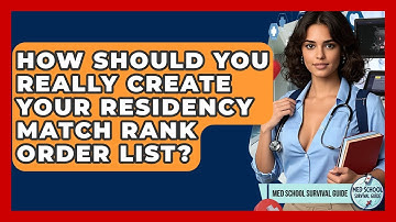 How Should You Really Create Your Residency Match Rank Order List? - Med School Survival Guide