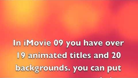 Apples ilife 09, A Walkthrough of its Amazing Features.