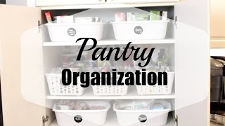 Here are some quick organizing tips to organize your pantry. We did this entire makeover for under $13! More Pantry Organizing 