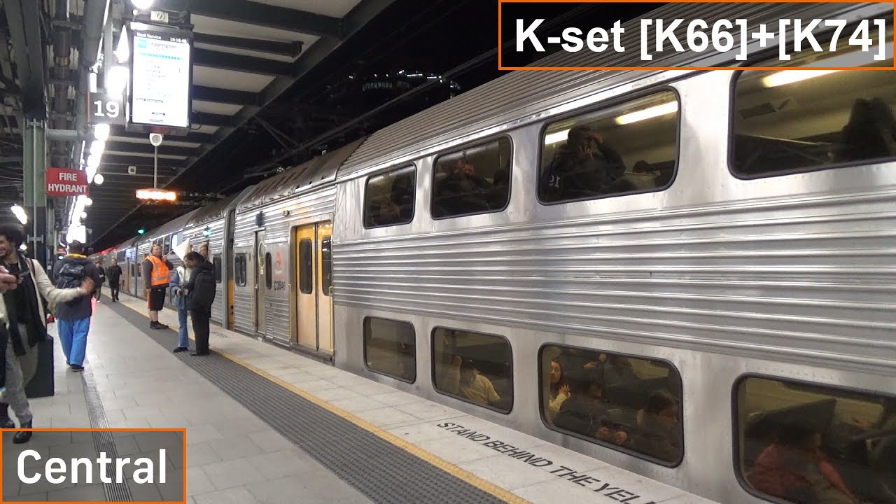 Sydney Trains K-set [K66]+[K74] at Central - YouTube