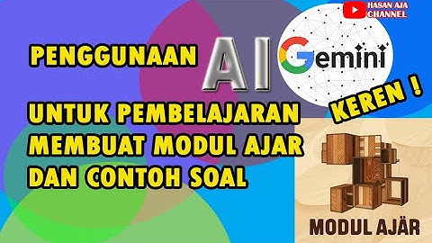 AI Gemini Untuk Pembelajaran Membantu Membuat Modul Ajar Dan Contoh Soal #soal #modulajar #gemini