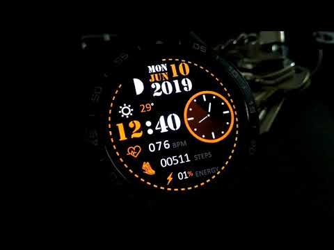 Digital Analog watch face, clock skin, for full android watch