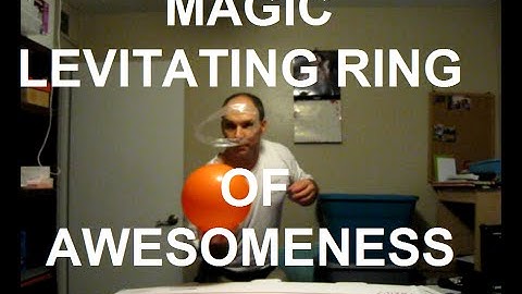 Levitating Ring of Awesomeness  Static Electricity Experiment.