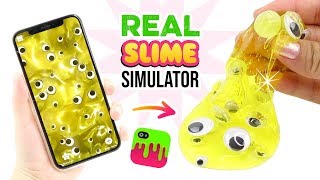 Making REAL Slime Simulator Slimes!!! Weird VIRAL Slime App Test! screenshot 1