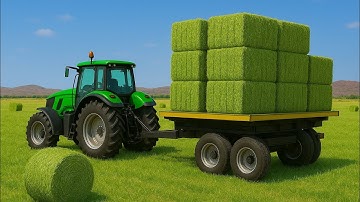 FS18 Loading Round & Square Hay Bales | Farming Simulator 18 Timelapse (Solo Gameplay)