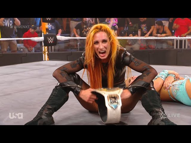 Becky Lynch wins the NXT Women's Championship for first time in her career,  after 'The Man' secures stunning victory over Tiffany Stratton