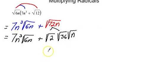 Multiplying Radicals (Distributive Property)