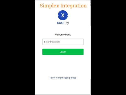 XDCPay New Release with Simplex Integration