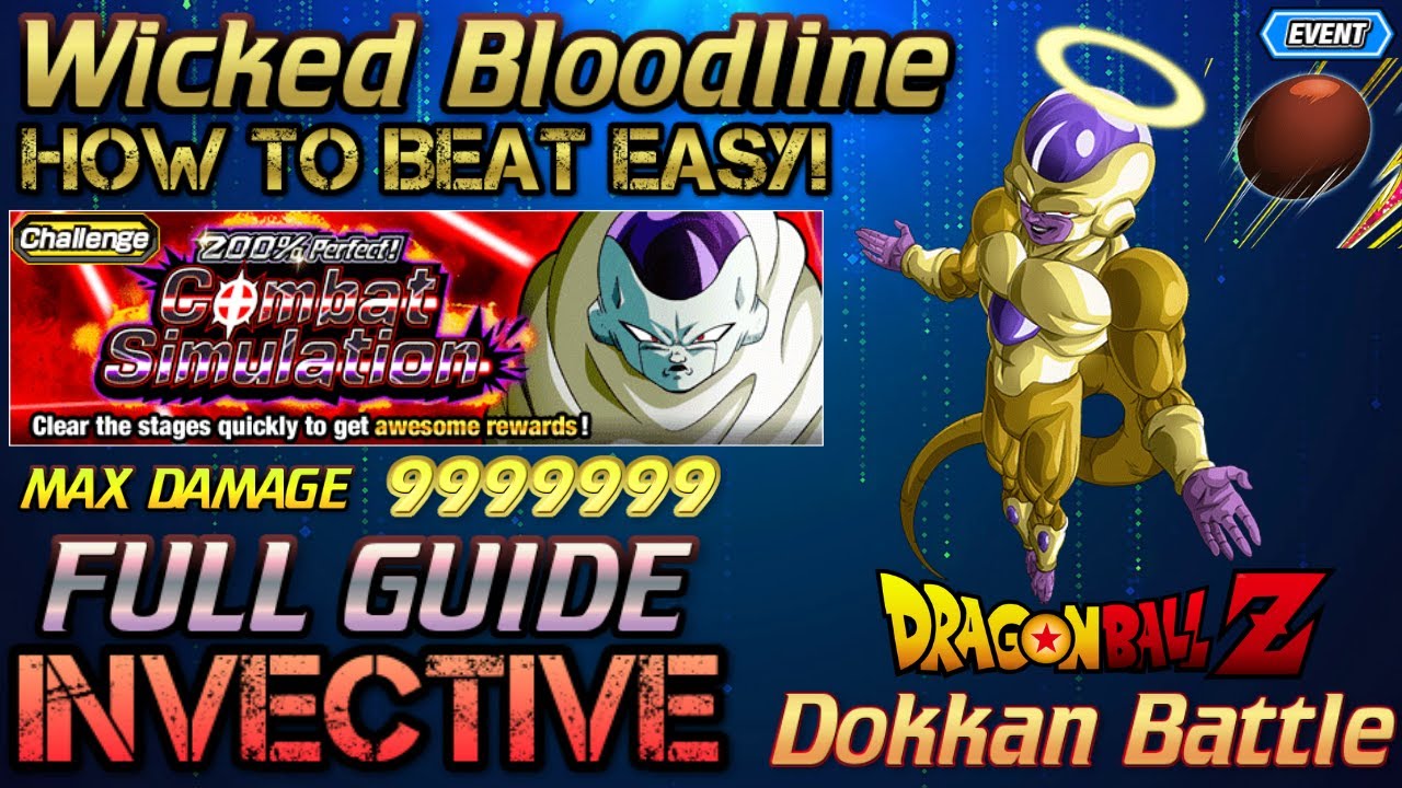 MAX DAMAGE! Wicked Bloodline Stage 200% Perfect! Combat Simulation! Dokkan Battle (Global)