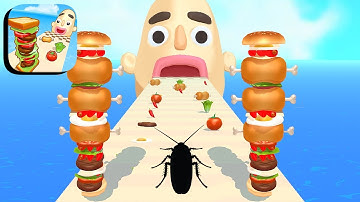 Sandwich Runner ​- All Levels Gameplay Android,ios (Levels 503-509)
