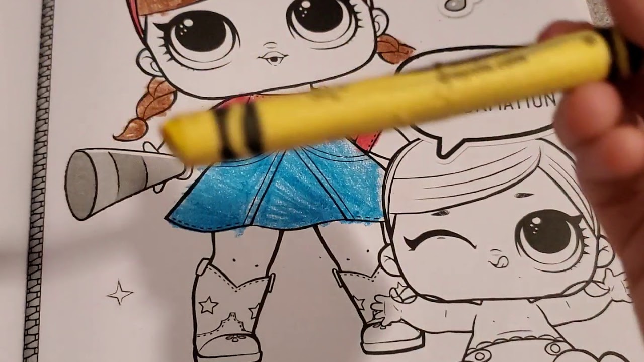 coloring my lol surprise coloring book youtube