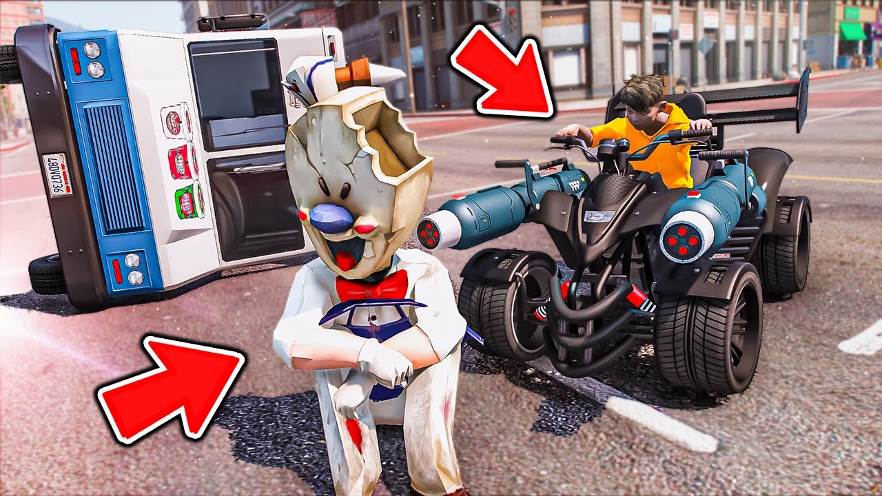 انتقم من رجل الايسكريم بالدباب المرعب !! : فلم قراند 5