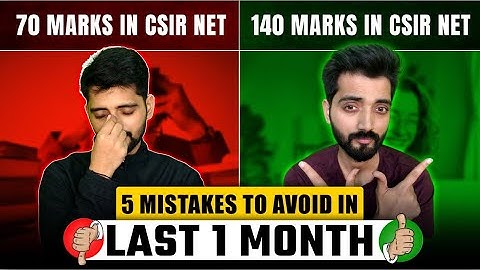 CSIR NET Chemical Science Preparation Strategy 2025 to Avoid Mistakes!